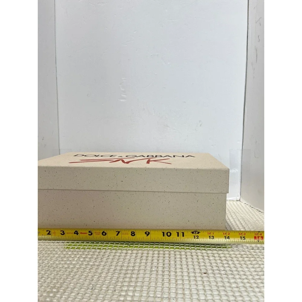 Dolce & Gabbana SNK Low Top Sneakers Bianco Nero Empty Box New